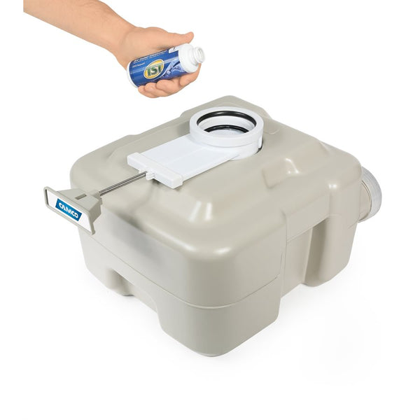 Portable Toilet with 2.5 Gallon Fresh Water Tank (MPN: 41541)
