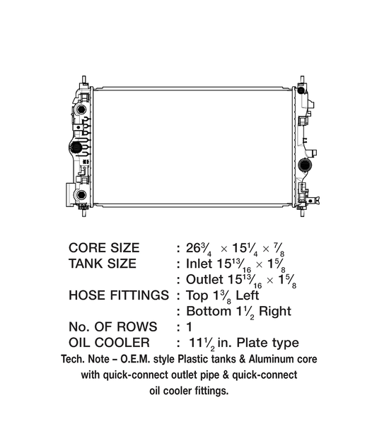 CSF Radiator (MPN: 3523)