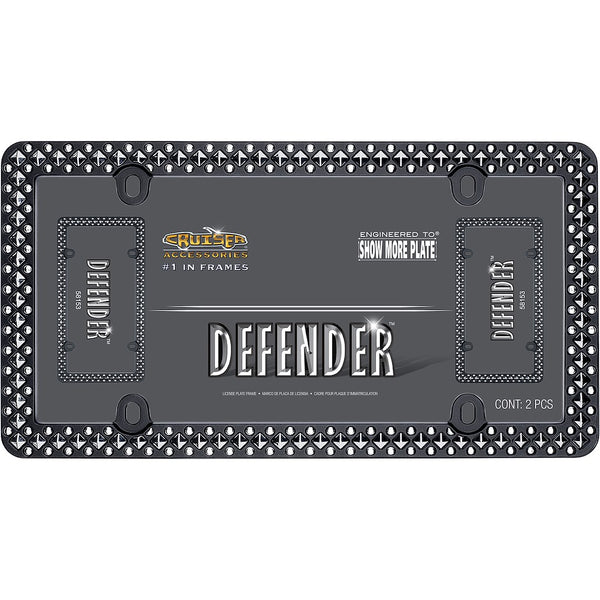 Cruiser License Plate Frame - Defender Design (MPN: 58153)