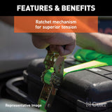 Curt 10 Foot Ratchet Tie Down Strap Set (MPN: 83001)