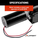 Lippert Components Power Landing Gear Motor (MPN: 241795)
