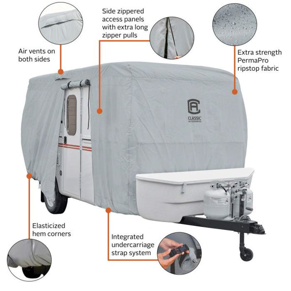 Classic Accessories PermaPRO Travel Trailer Cover (MPN: 80-407-141001-RT)