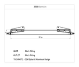 CSF Aluminum Crossflow Radiator (MPN: 3938)
