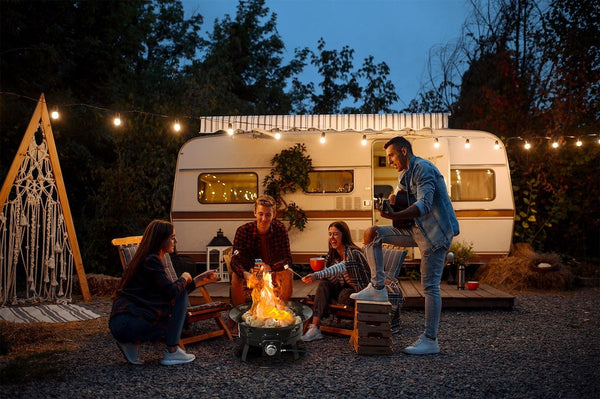 Flame King Portable Propane Fire Pit (MPN: FKG6502D)