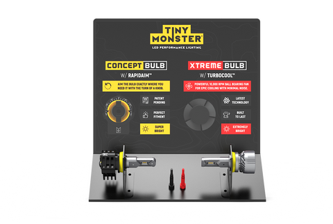 ARC Lighting Tiny Monster Concept Series Headlight Bulb Display (MPN: 10004)