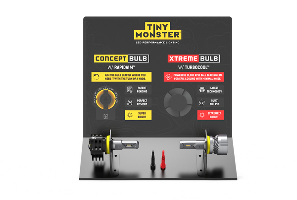 ARC Lighting Tiny Monster Concept Series Headlight Bulb Display (MPN: 10004)