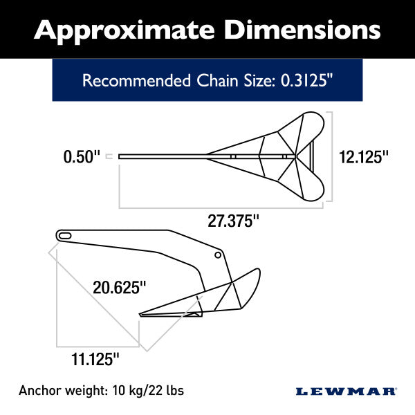 Lewmar Delta Deep Water Anchor (MPN: 0057410)