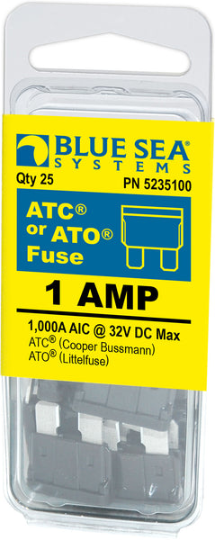 Blade Fuse 1 Amp 32 Volts DC Pack of 25 (MPN: 5235100-BSS)