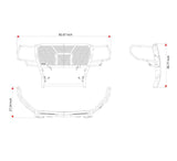Black Horse Off Road Grille Guard (MPN: RU-GMSI19-B)