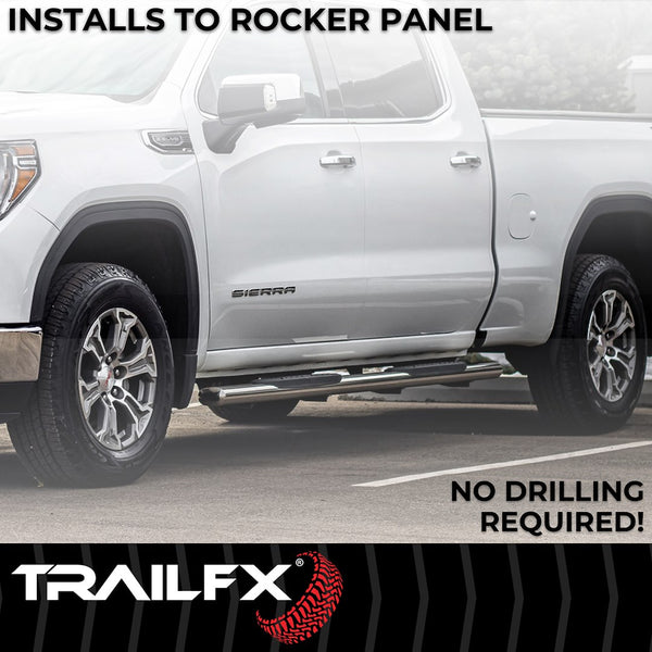 TrailFX 5 Inch Oval Straight Nerf Bar (MPN: A7005S)