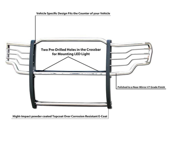 Black Horse Offroad Grille Guard (MPN: 17FP30MSS)