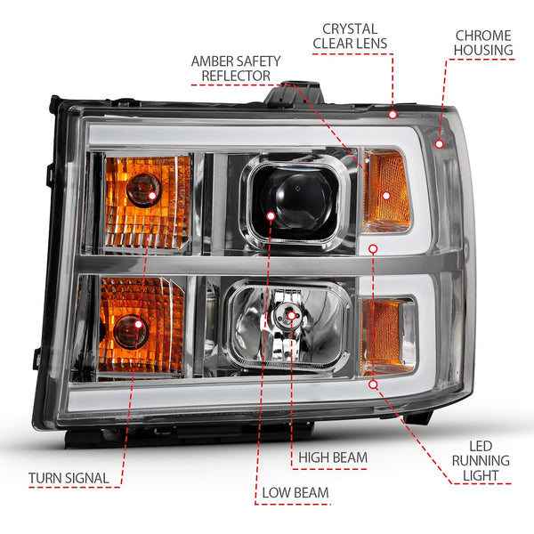 AnzoUSA Headlight Assembly (MPN: 111483)