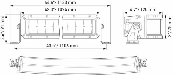 Hella Black Magic Tough LED Light Bar (MPN: 358197621)