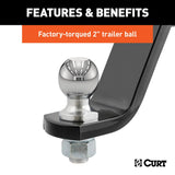 Curt Trailer Hitch Ball Mount (MPN: 45064)