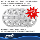 17 Inch 10 Spoke Silver Wheel Cover Set (MPN: IWC51917S)