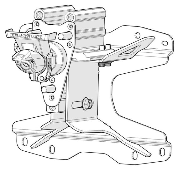 Teraflex Heavy Duty Adjustable Tire Carrier (MPN: 4838910)
