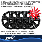 Coast To Coast Impostor Wheel Skin (MPN: IWCIMP437BLK)