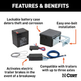 Curt Trailer Breakaway System Kit (MPN: 52028)