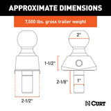 Curt RockerBall Trailer Hitch Ball (MPN: 40247)