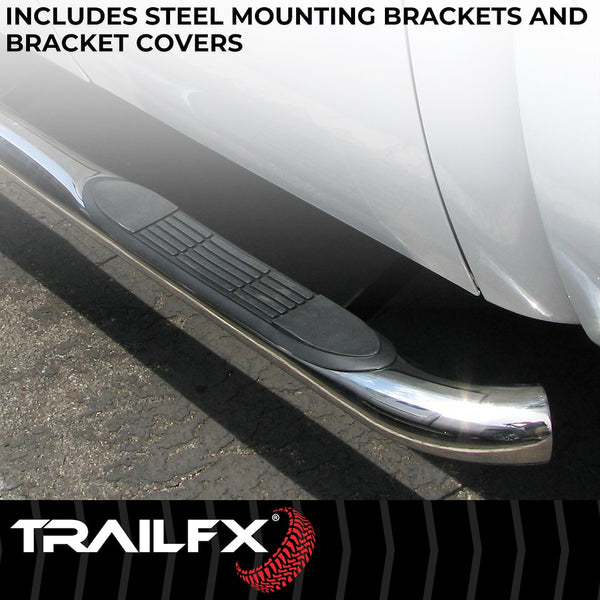 TrailFX Nerf Bar Round Tube Side Steps (MPN: A0046S)