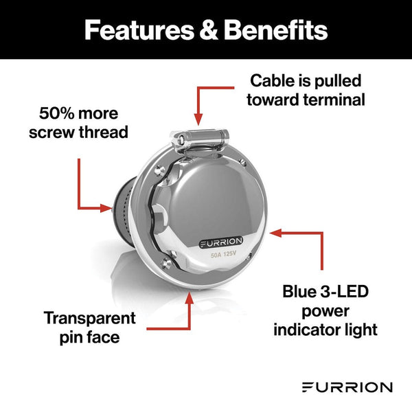 Furrion Power Inlet Port (MPN: F52INS-SS)