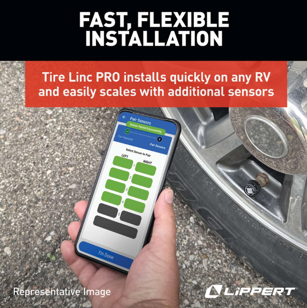 Lippert Tire Linc Pro Tire Pressure Monitoring System (MPN: 2024115891)