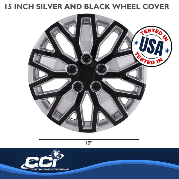 Coast To Coast 15 Inch Wheel Cover Set (MPN: 105115SB)