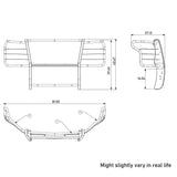 Black Horse Grille Guard Kit (MPN: 17GT30MA-PLR)