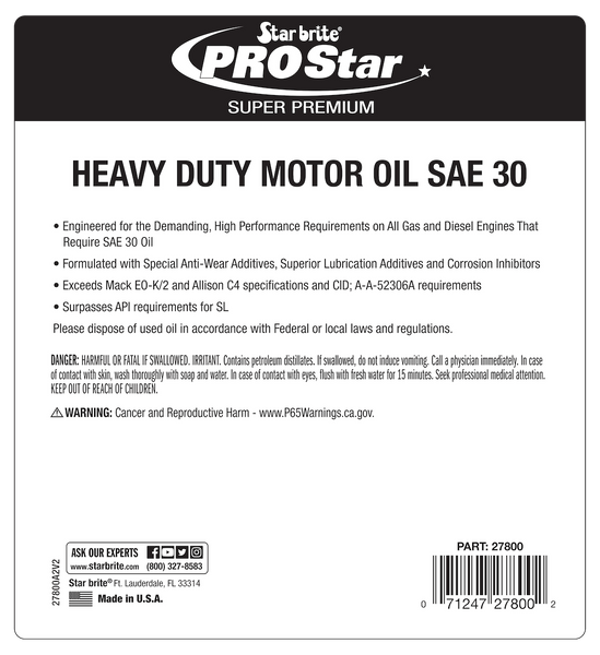 Star Brite Heavy Duty Motor Oil (MPN: 027805)