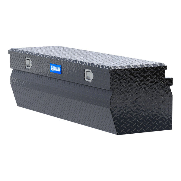UWS 60-Inch Gloss Black Heavy-Wall Aluminum Wedge Truck Storage Box (MPN: EC20362)
