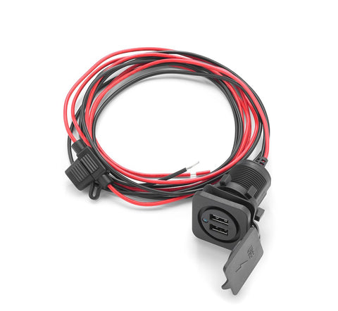 USB outlet with dual charging port for panel-mounting (MPN: CMC-USBCHG/2X-PNL)