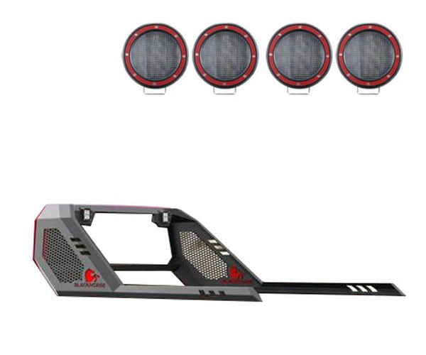 Black Horse Off Road Vigor Truck Bed Bar (MPN: VIRB09B-PLFR)