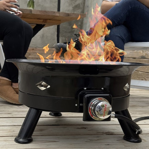 Flame King Portable Propane Fire Pit (MPN: FKG6502D)