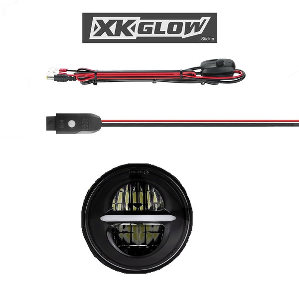 XKchrome LED Headlight Assembly (MPN: XK-5IN-KIT-B)