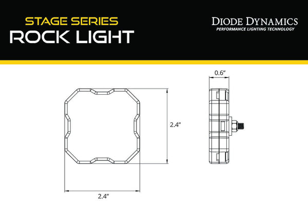 Diode Dynamics Stage Series LED Rock Light Kit (MPN: DD7740)