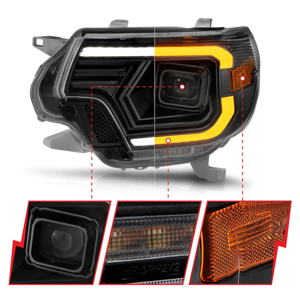 AnzoUSA Headlight Assembly With Projector Beam (MPN: 111556)