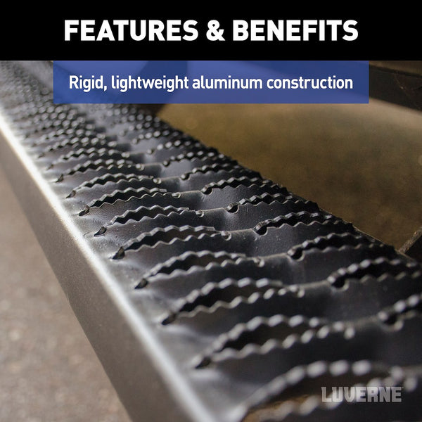 Luverne SlimGrip 88 Inch Black Aluminum Running Board (MPN: 416088-4055104)