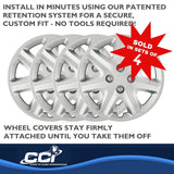 Coast To Coast Wheel Cover 15 Inch 7 Spoke Silver (MPN: IWCB890215S)