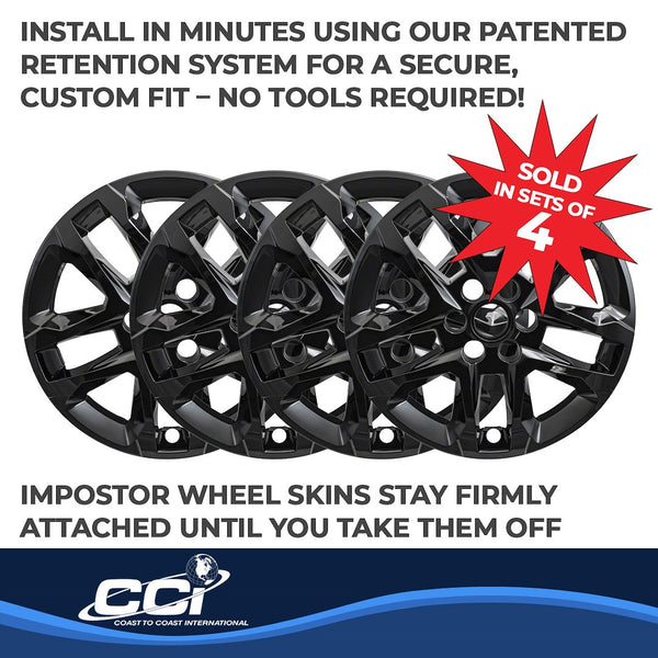 Coast To Coast Impostor Wheel Skin 18 Inch Gloss Black (MPN: IWCIMP416BLKN)