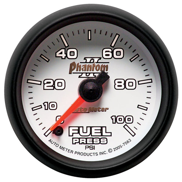 AutoMeter Phantom II Fuel Pressure Gauge (MPN: 7563)
