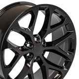 OE Wheels CV98B Gloss Black Wheel (MPN: CV98B-24100-6550-24B)