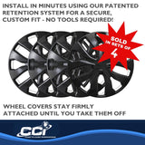 Coast To Coast 16 Inch Wheel Cover Set (MPN: IWC51916BLK)