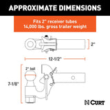 CURT Pintle Hook with Auto-Locking System (MPN: 48407)