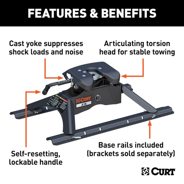 CURT A16 Fifth Wheel Trailer Hitch (MPN: 16121)