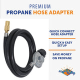 Flame King Propane Feed Hose (MPN: FK-GRD-REGHS6FT)