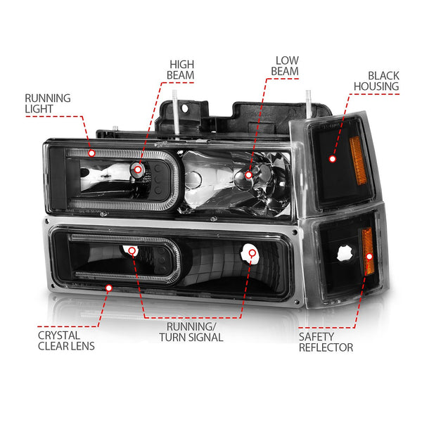 AnzoUSA Headlight Assembly (MPN: 111528)