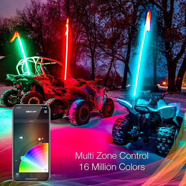 XK Glow 2nd Generation LED Whip Kit (MPN: XK-WHIPB-ADV-DM)