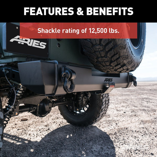 Aries TrailCrusher Rear Bumper (MPN: 2157000)