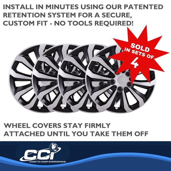 Coast To Coast 16 Inch Wheel Cover Set (MPN: 106116SB)