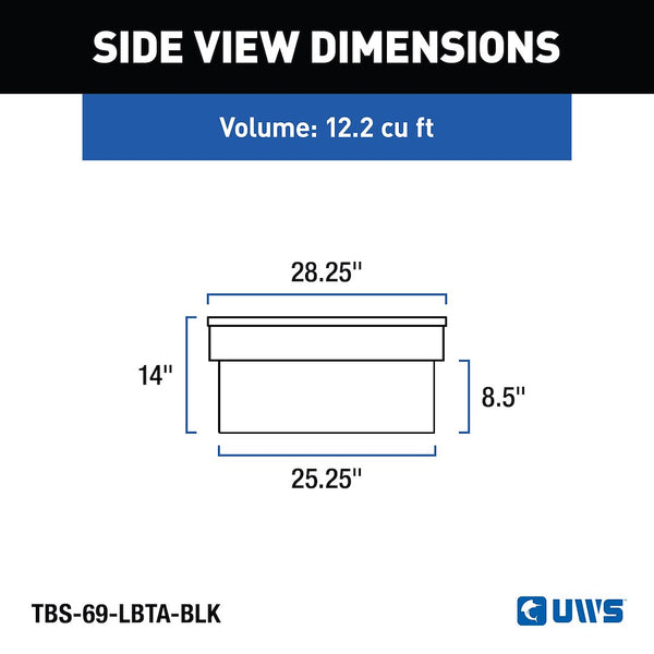 UWS Crossover Extra Wide Tool Box (MPN: TBS-69-LBTA-BLK)
